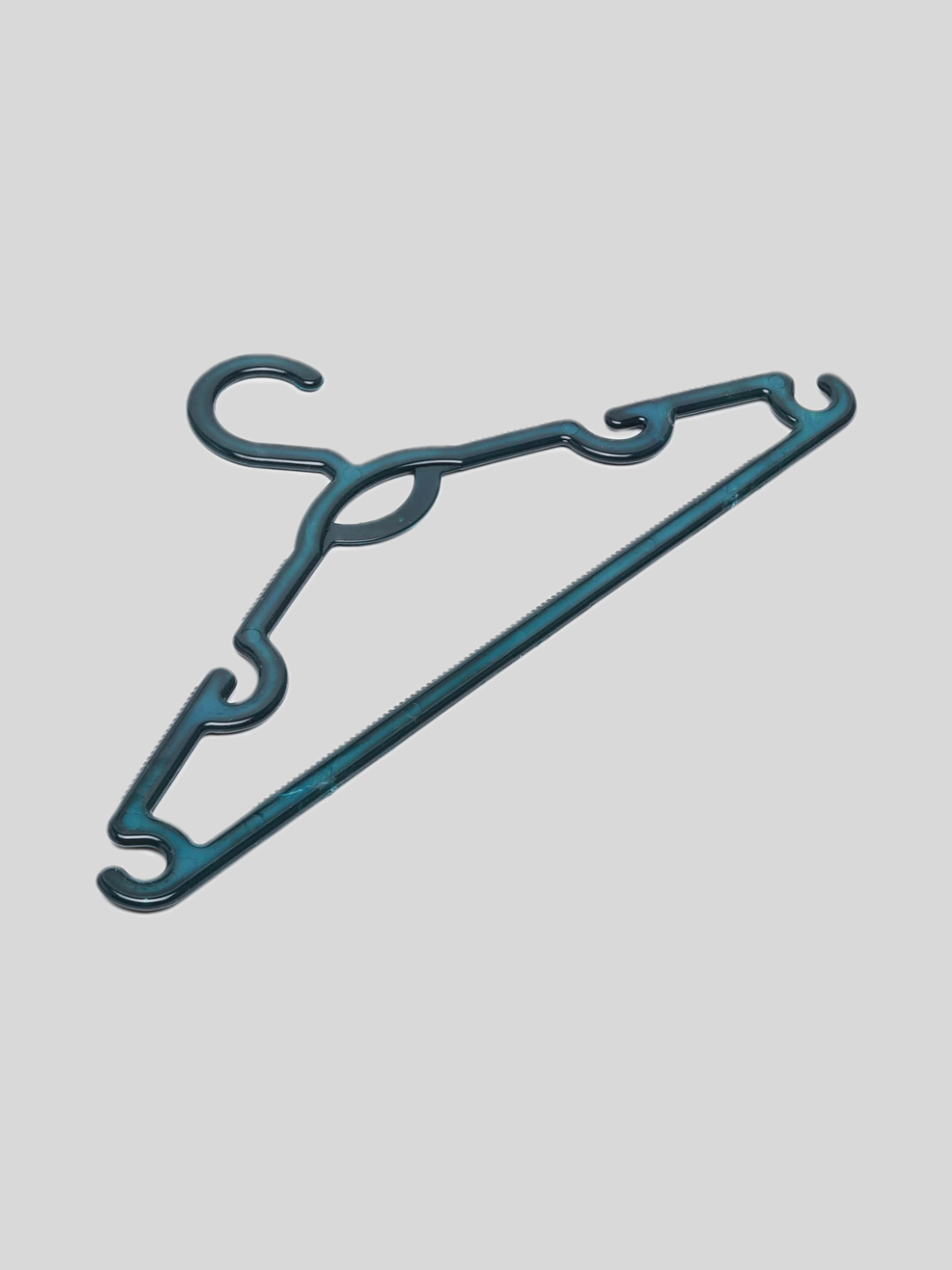 Набор вешалок темносиний, с зубцами, пластиковые, 10шт, ширина 43см — фото 1