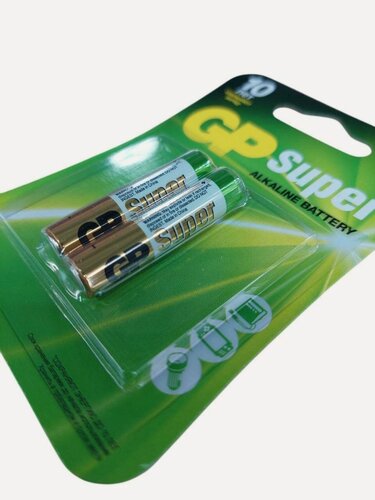 Изображение товара Батарейка GP LR03/AAA Super Alkaline BL2 GP24A-2CR2, 2шт.