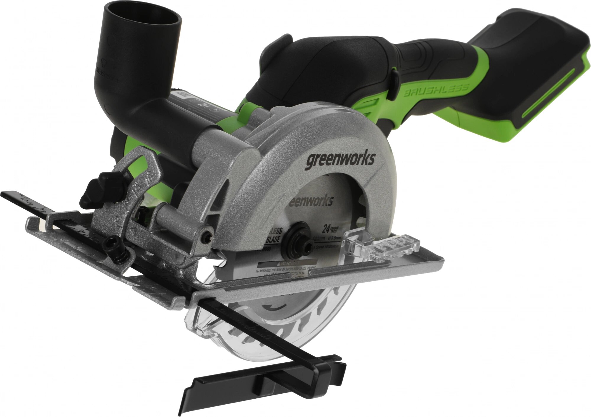 Циркулярная пила (дисковая) Greenworks G24MCS (ручная) D диска:115мм (1501207)