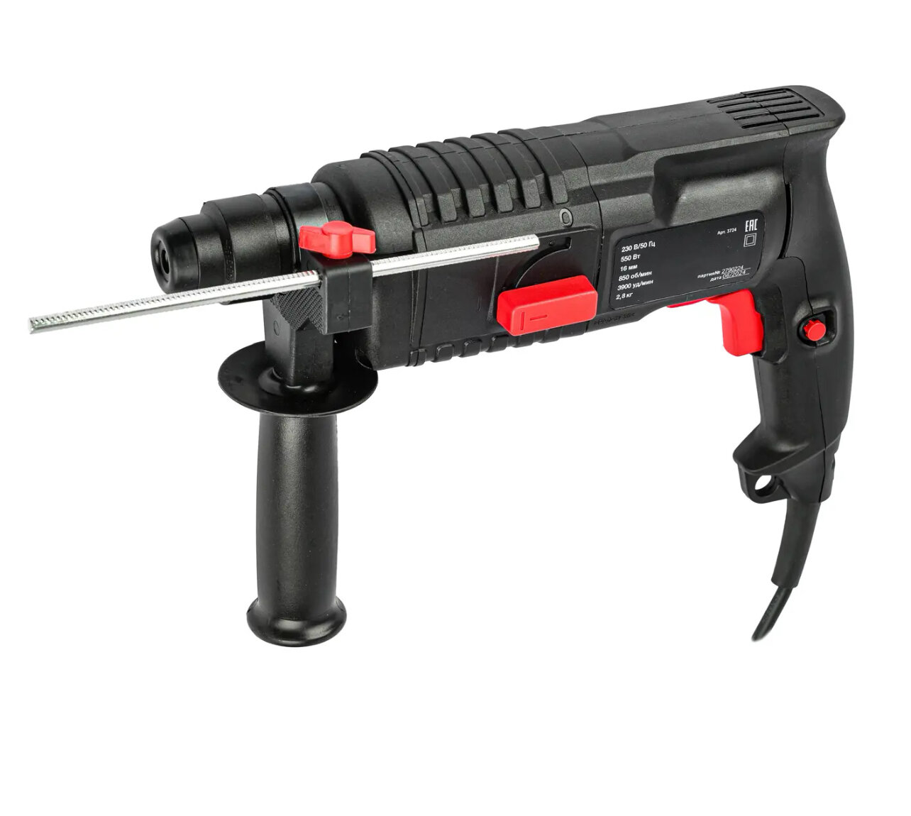 Перфоратор сетевой SDS plus DRR 500K  550 Вт  1 6 Дж