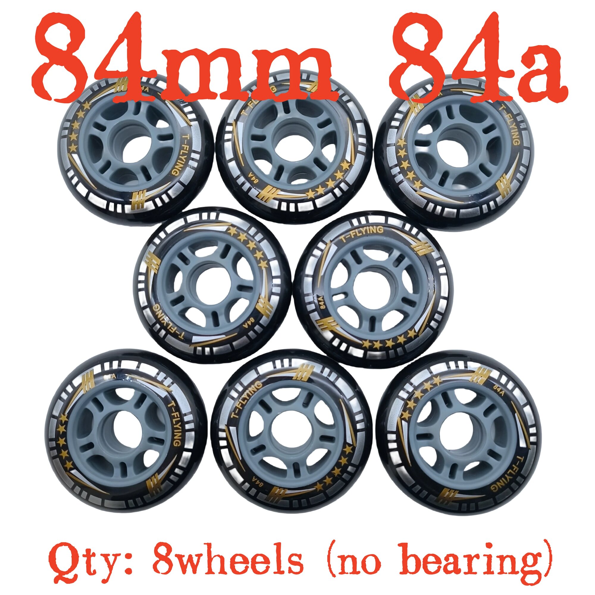 Колеса для роликовых коньков MCgala 84 мм, 84mm no bearing