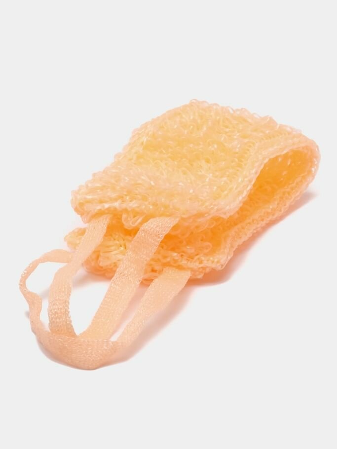 Мочалка пояс цветная одинарная прошитая махровая без поролона