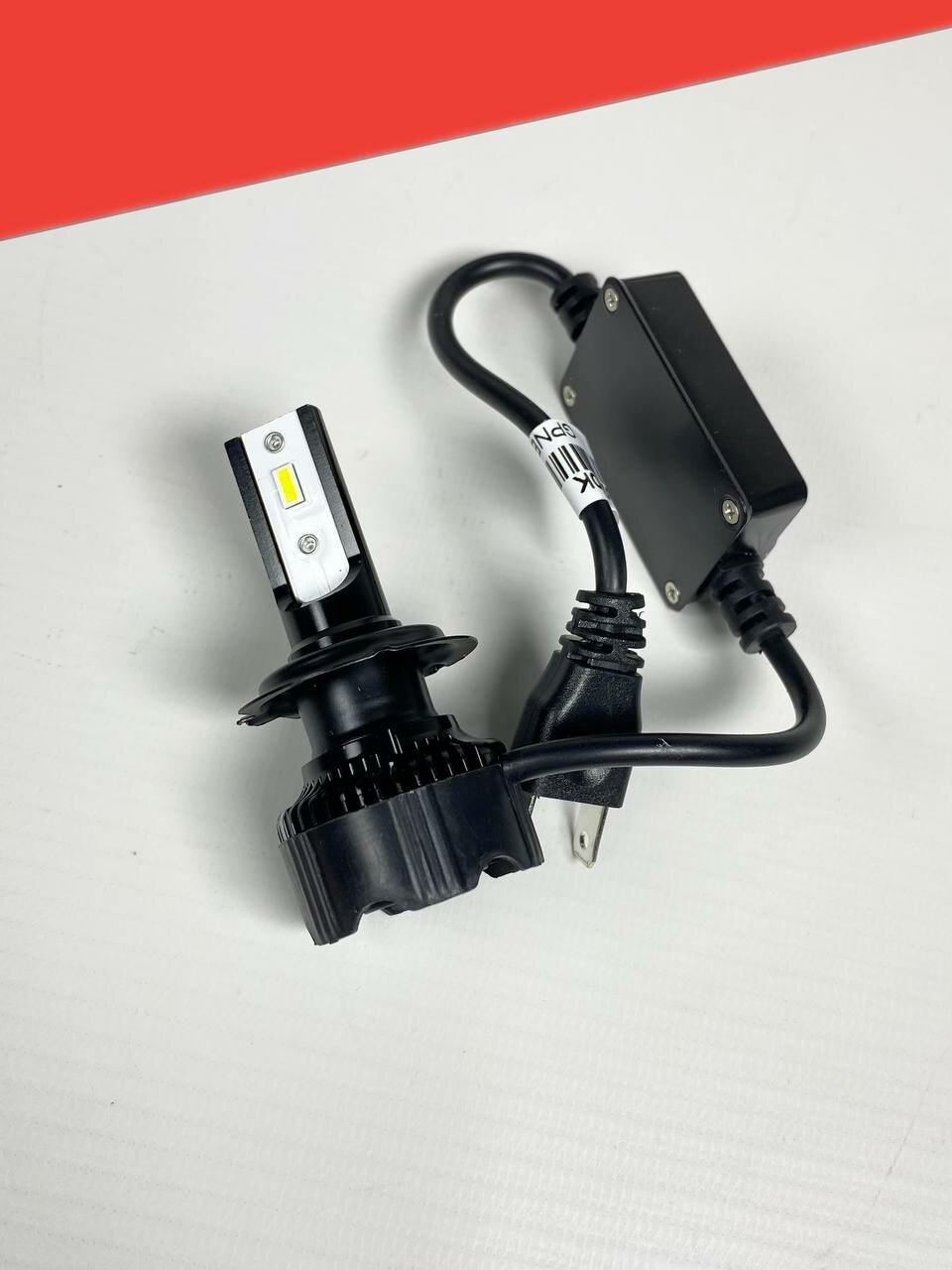 Светодиодные LED лампы HEAD LIGHT S99 со стабилизатором напряжения H7, 80W, 9000 lm ближний, дальний, ПТФ, 2 шт. — фото 1