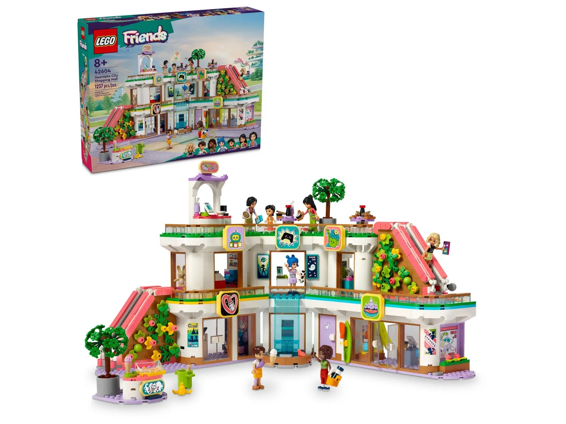 Конструктор LEGO Friends 42604 Торговый центр Хартлейк Сити, 1237 дет.