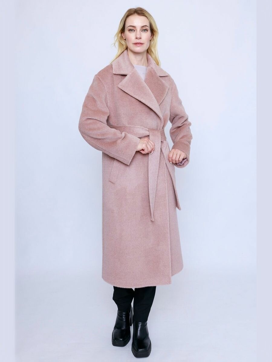 Пальто KHAN Cashmere, размер M, пыльная роза