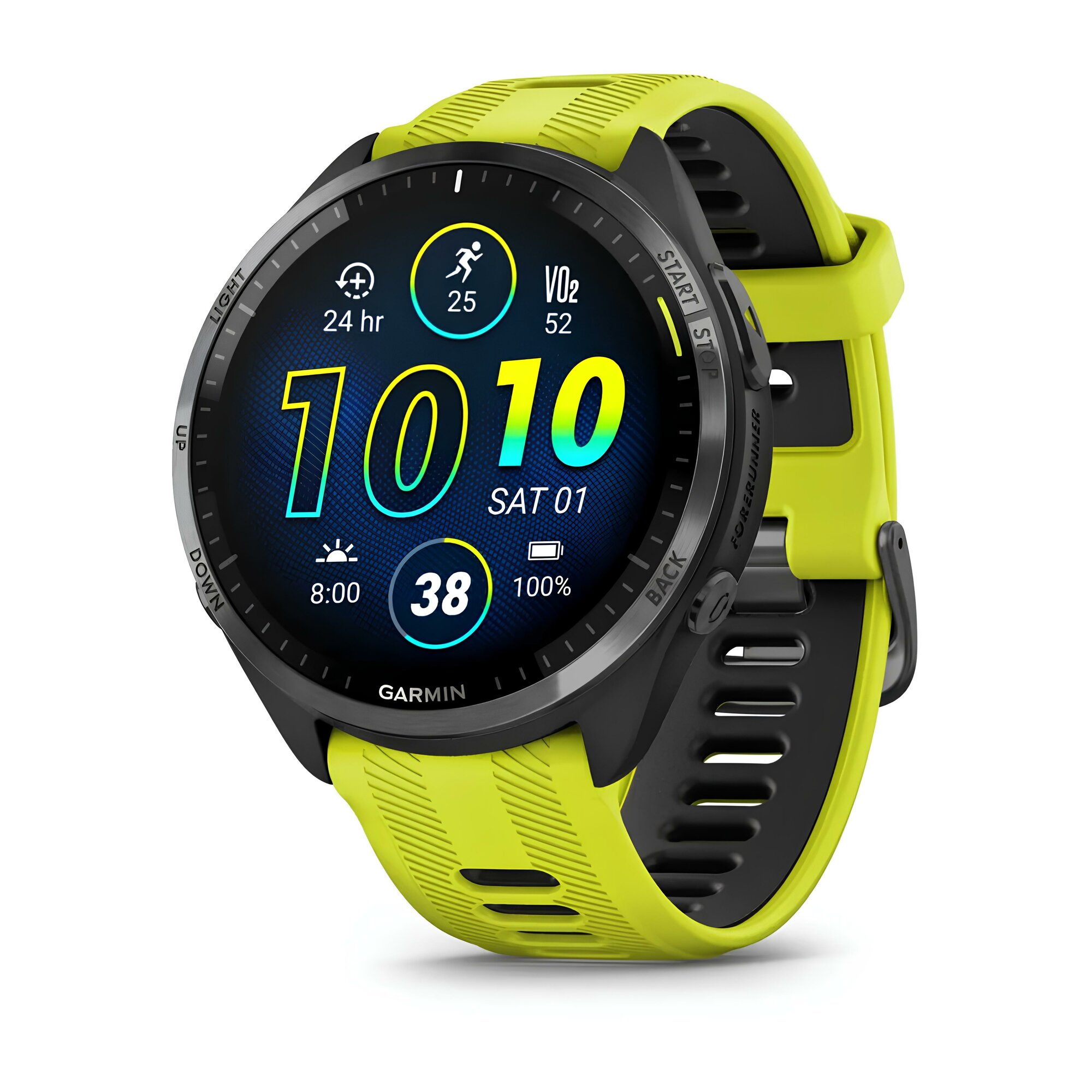 Смарт-часы GARMIN Forerunner 965 Yellow Carbon Gray DLC Titanium - Желтые 010-02809-02