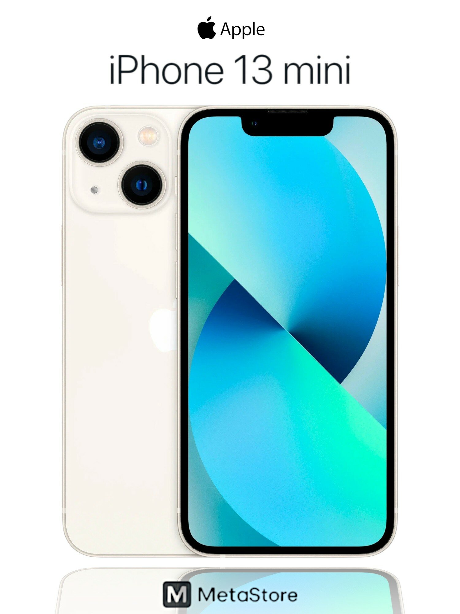 Смартфон Apple iPhone 13 mini 128 ГБ, nano SIM+eSIM, сияющая звезда