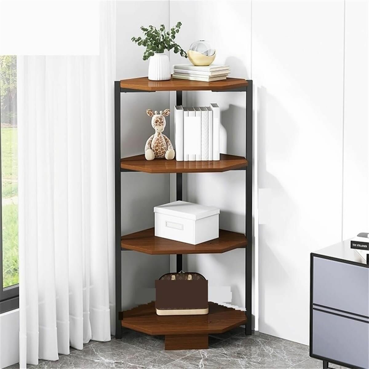 Угловой стеллаж для хранения "IKEA", 40x40х100 см, из дерева