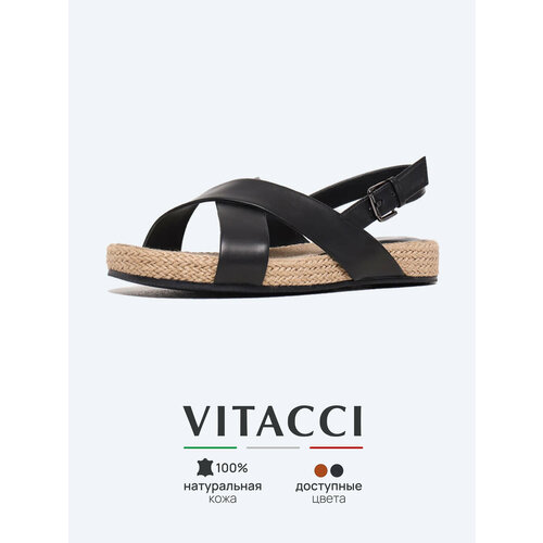 фото Сандалии vitacci, размер 37, черный