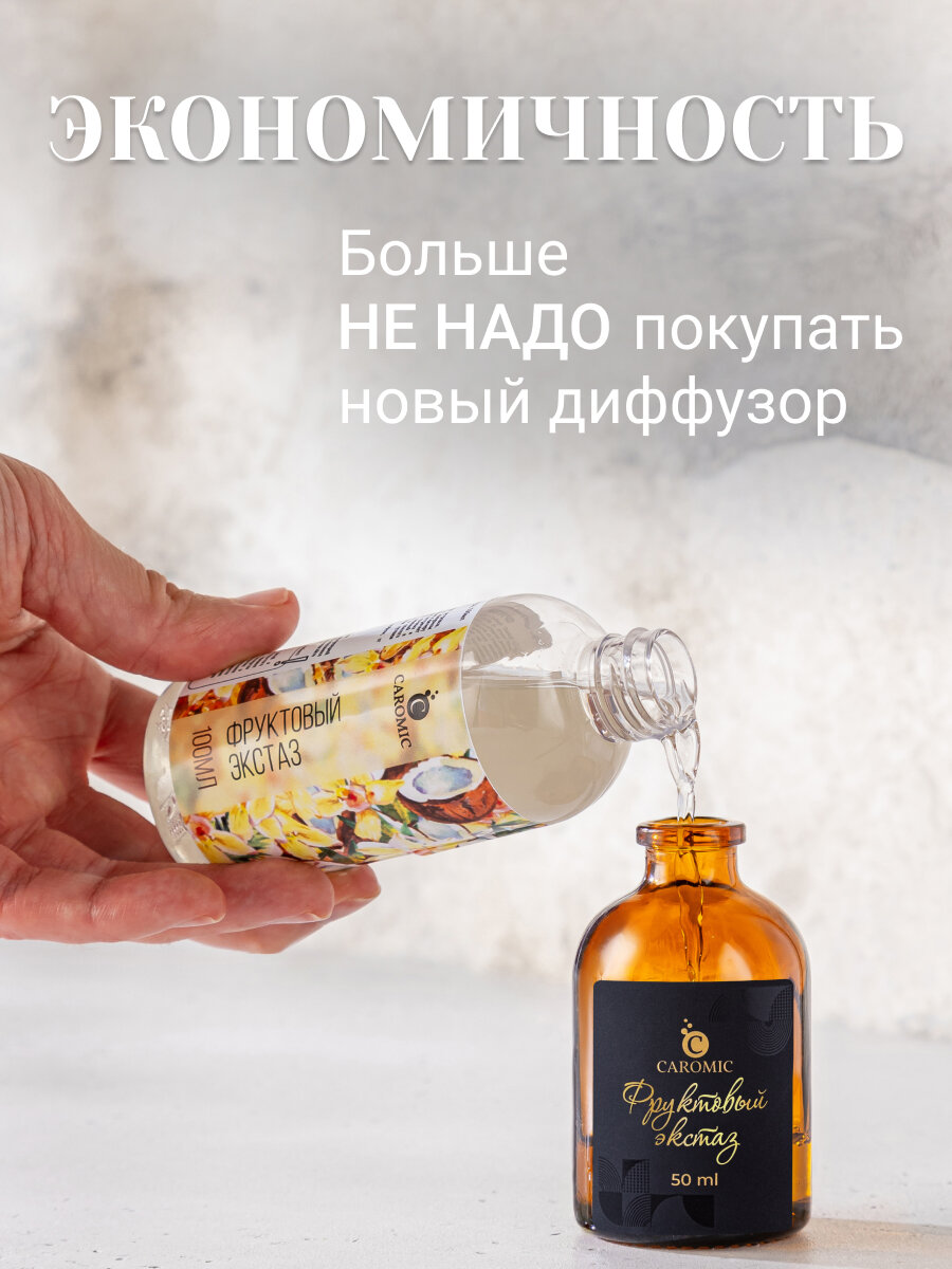 Рефил для диффузора с палочками Фруктовый экстаз CAROMIC 100 мл — фото 1