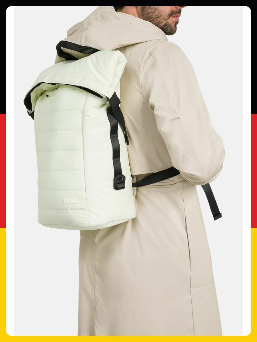 Рюкзак RAINS Bator Puffer, кремовый, 150 х 330 х 440