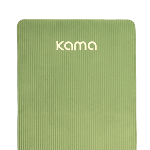 Коврик спортивный для фитнеса из NBR толстый, 1 см, Kama