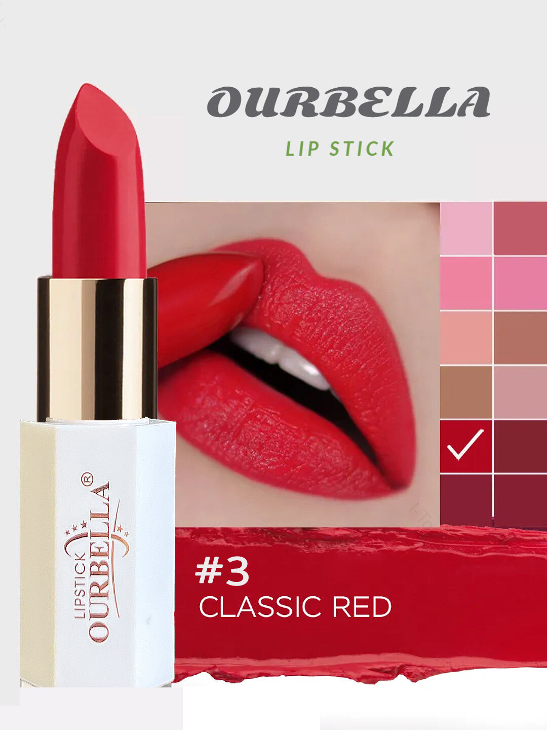 Помада для губ стойкая OURBELLA