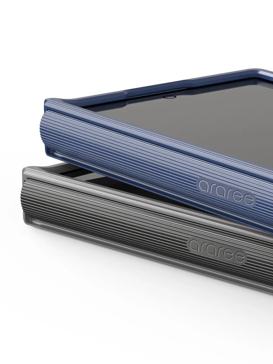 Чехол защитный Araree Aero Flex для Samsung Galaxy Z Fold7, PC+TPU, синий — фото 1