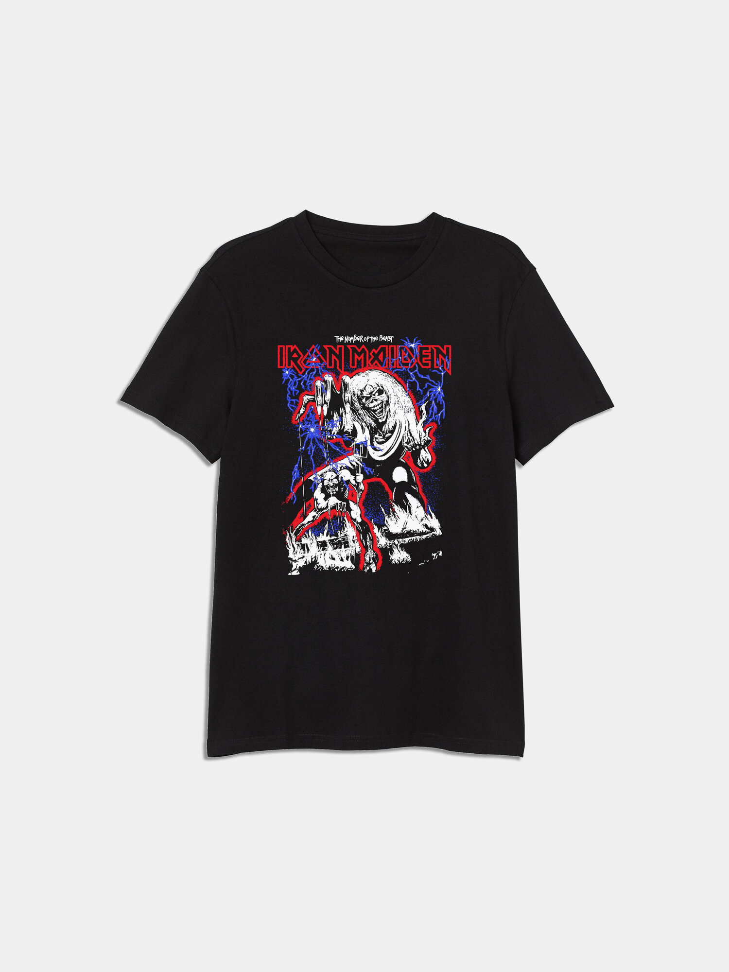 Футболка Iron Maiden, 1 шт., размер L, черный