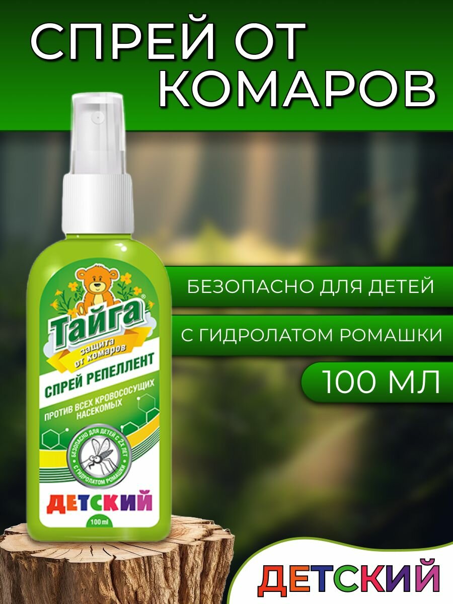 Спрей от комаров и мошек для детей 
