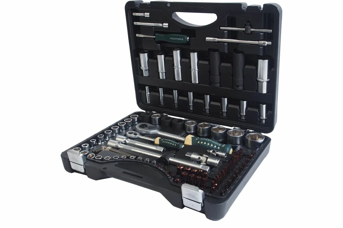 Набор торцевых головок и вставок RF-4941-5-PREMIUM: 1/2" & 1/4"DR 6-гранных 94пр.+ 6пр. ROCKFORCE