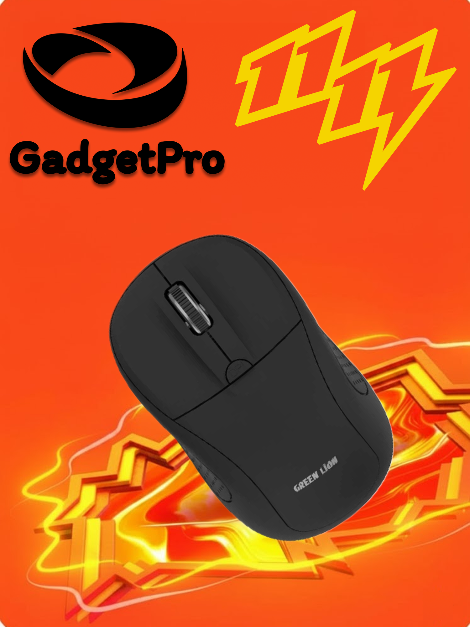 Мышь Green Lion G200: игровая проводная мышь, RGB подсветка, черный цвет, надежная и быстрая.