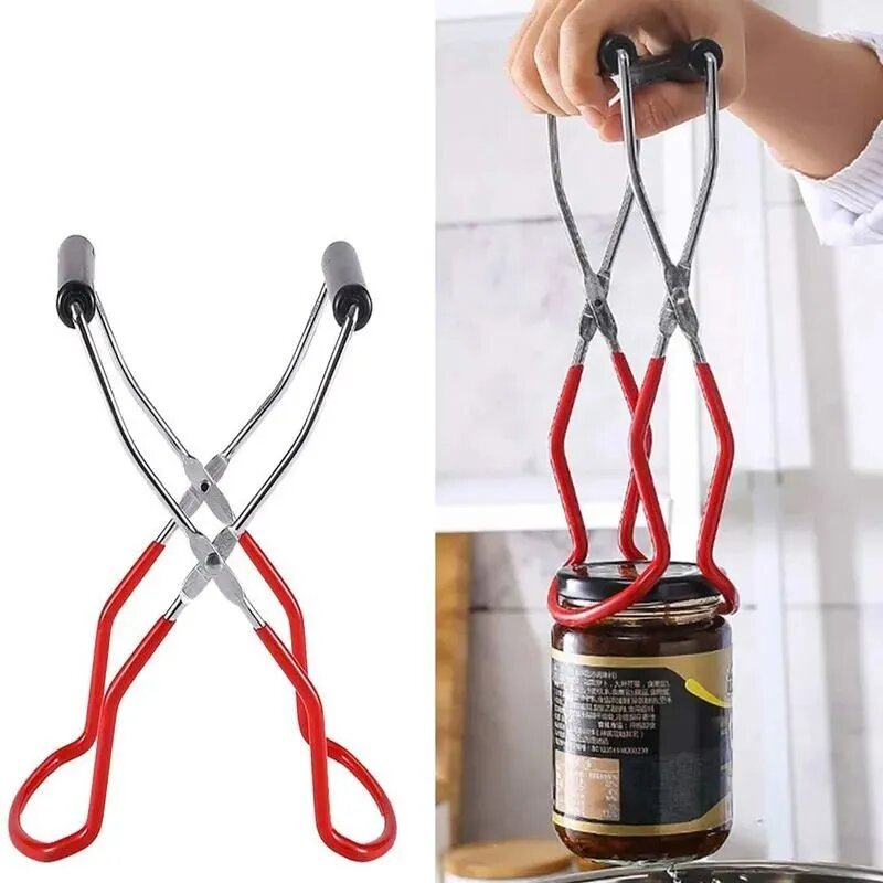 Ручка для банок железная красная ухват крышки консервация кухня