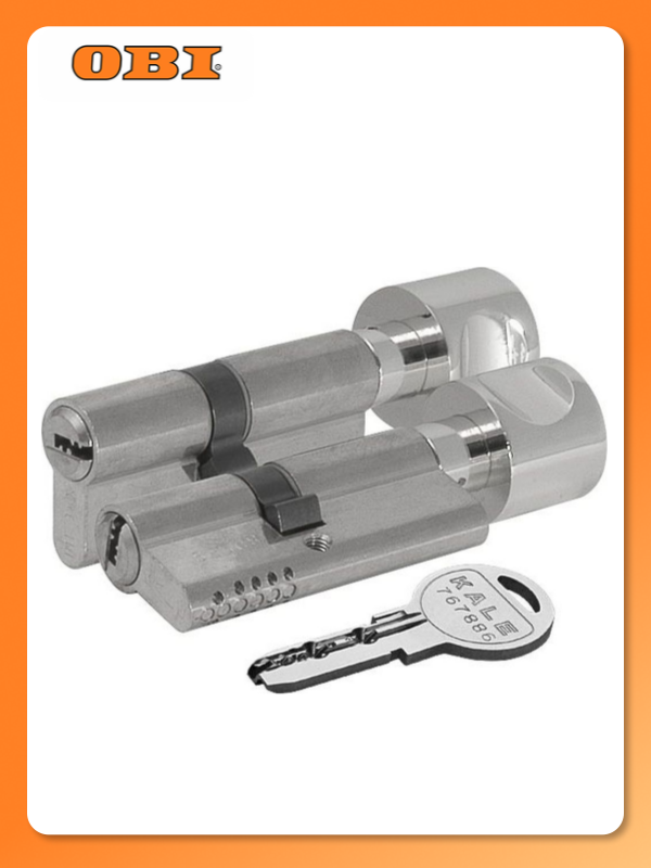 Цилиндровый механизм с вертушкой 164 OBS SCE/70 (30+10+30) никель 5 кл.