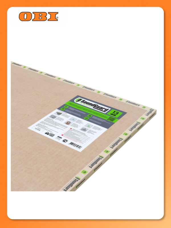 Звукоизоляционная панель SoundGuard ЭкоЗвукоИзол 1200х800х13 мм 096 м2