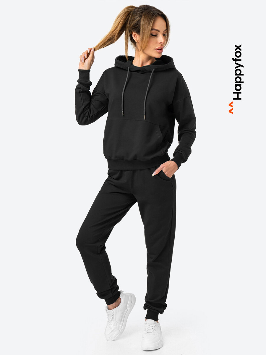 Костюм спортивный Happyfox размер 50 чёрный