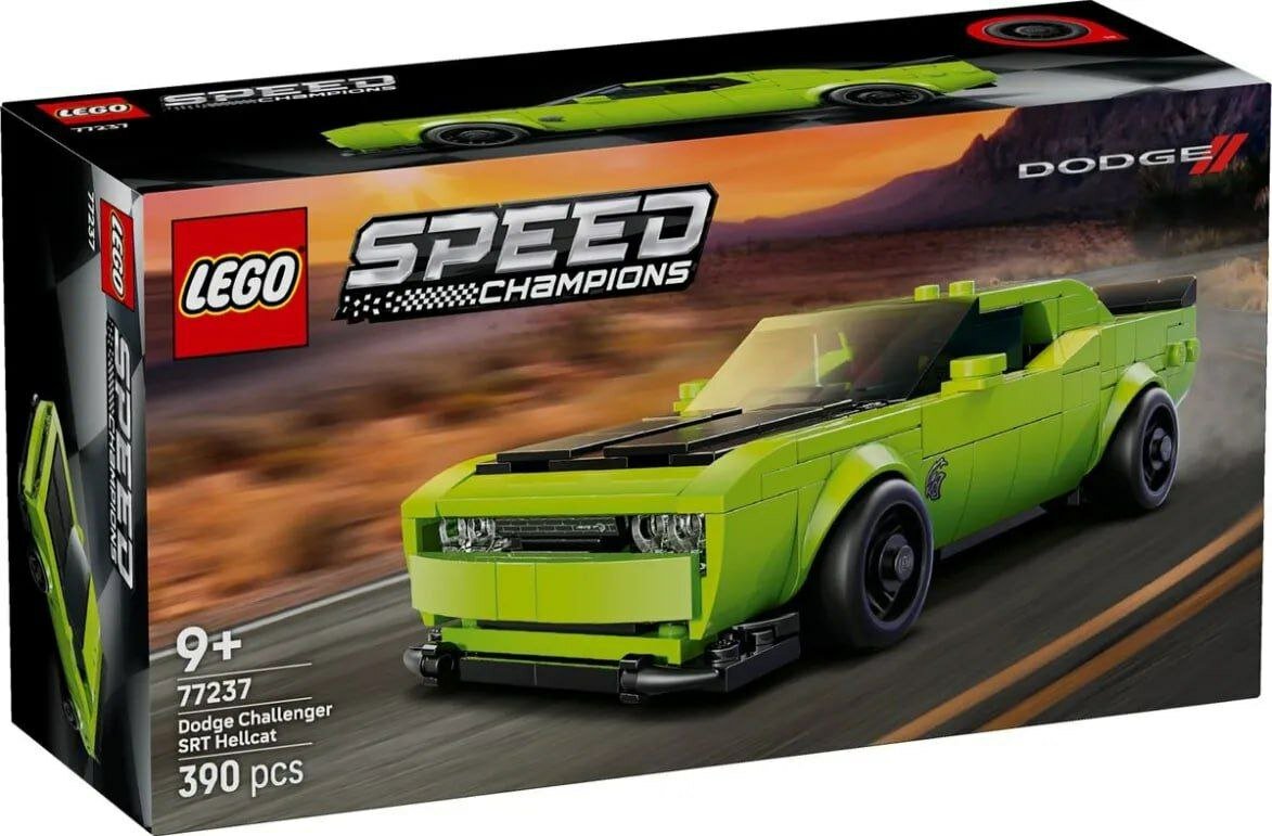 Конструктор LEGO Speed Champions Dodge Challenger SRT Hellcat 77237, 390 деталей, от 9 лет — фото 1