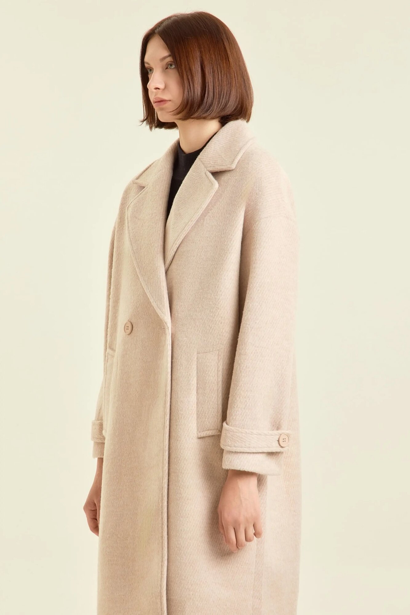 Пальто Selfie, размер M, бежевый — фото 1