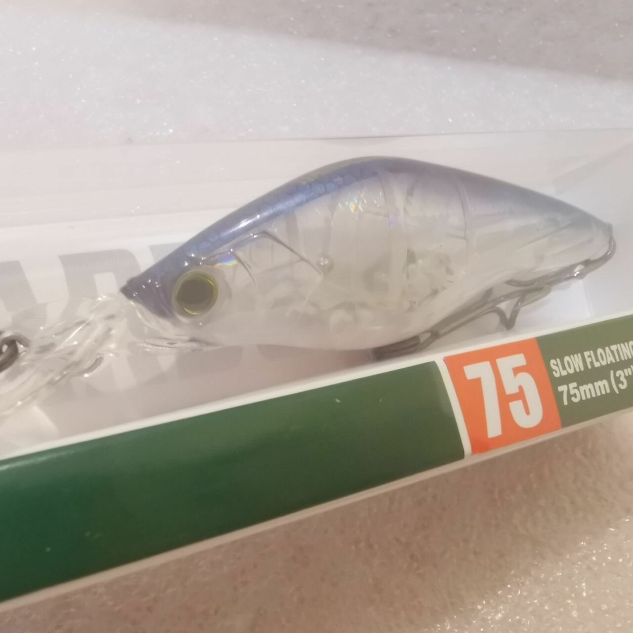 Воблер DUEL HARDCORE SHAD 75SF R1367-GHPB (75мм,11г.) (F966)