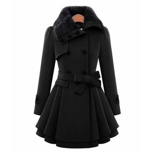 фото Пальто moocie, размер 50/xxl, black