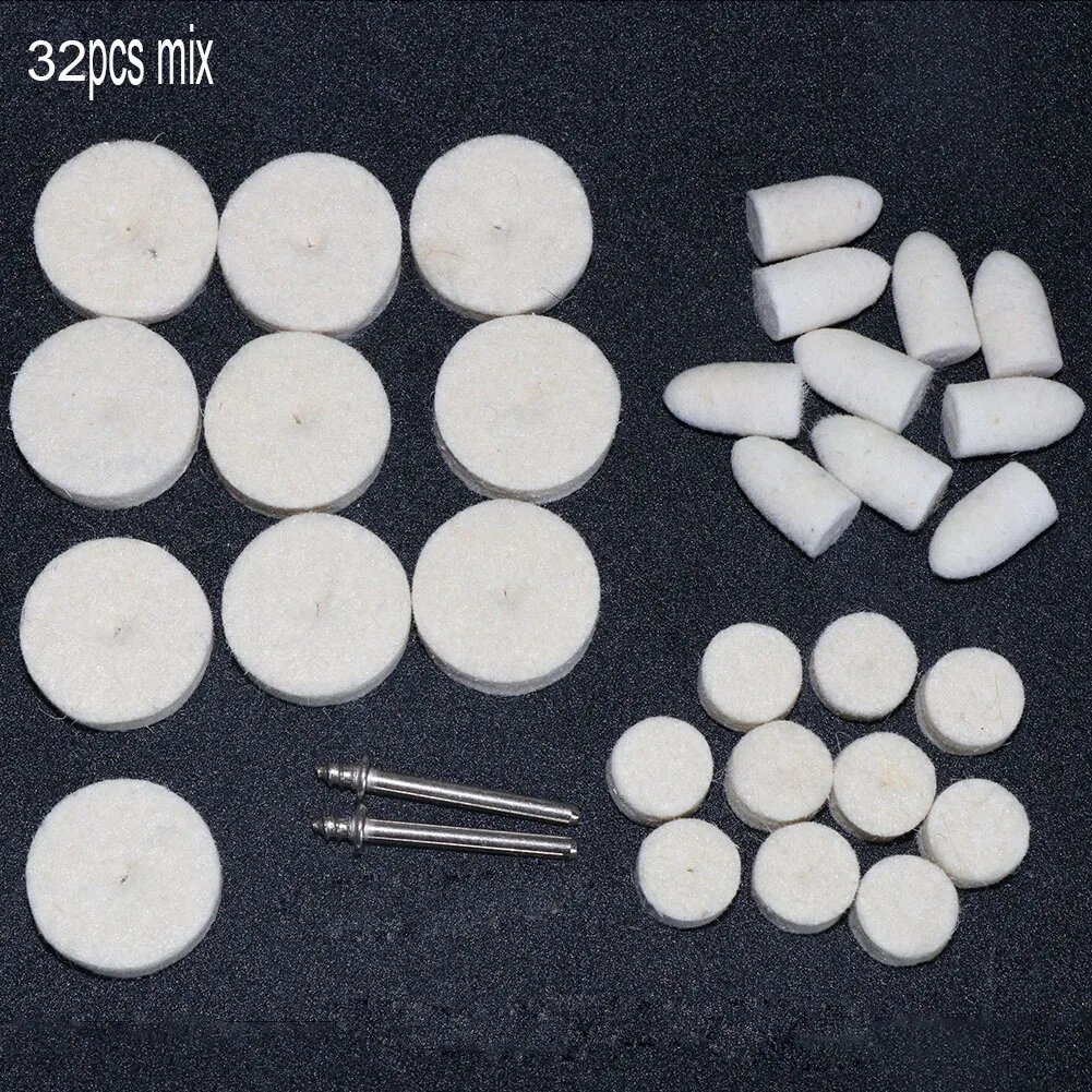 Шлифовальные диски из шерсти для Dremel 3 мм mix