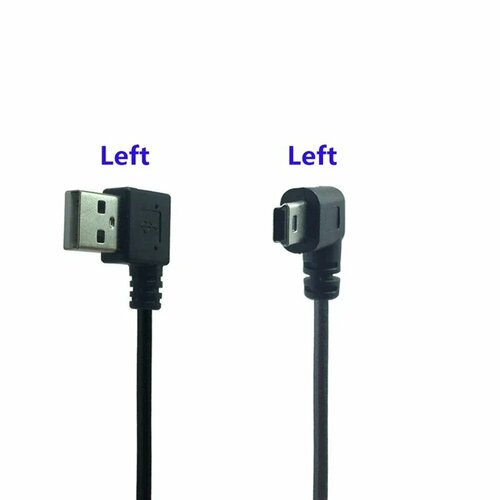 Кабель Mini USB 90 градусов для MP3 плеера, 1, 0.2 м