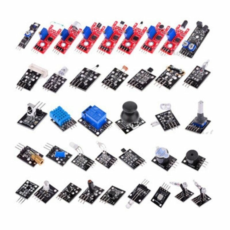 Для Arduino 45 in1/37 сенсорных модулей, стартовый комплект, датчики для UNO R3 Mega2560 Raspberry Pi