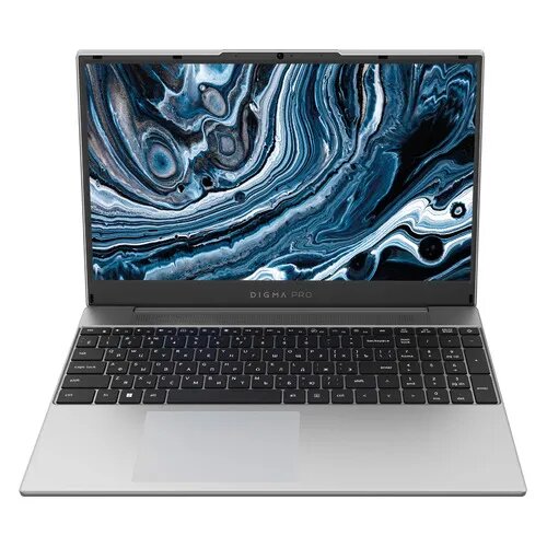 Ноутбук DIGMA PRO Breve 15.6", IPS, AMD Ryzen 5 Pro 5675U 2.3ГГц, 6-ядерный, 16ГБ DDR4, 512ГБ SSD, AMD Radeon, Windows 11 Professional, серебристый [dn15r5-adxw08]