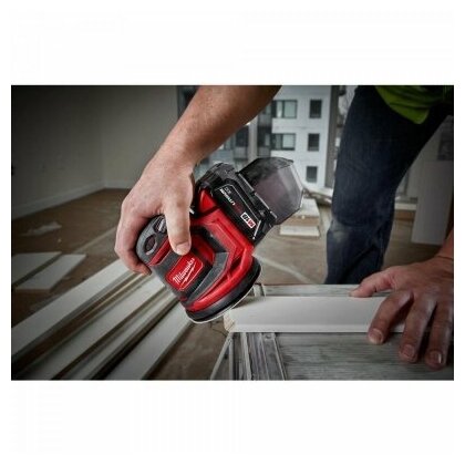 Аккумуляторная эксцентриковая шлифмашина Milwaukee M18 BOS125-0 без АКБ и ЗУ - фото №12