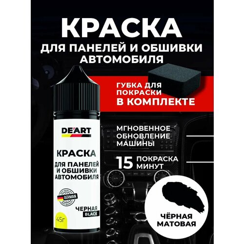 Краска для панелей и обшивки автомобиля черная