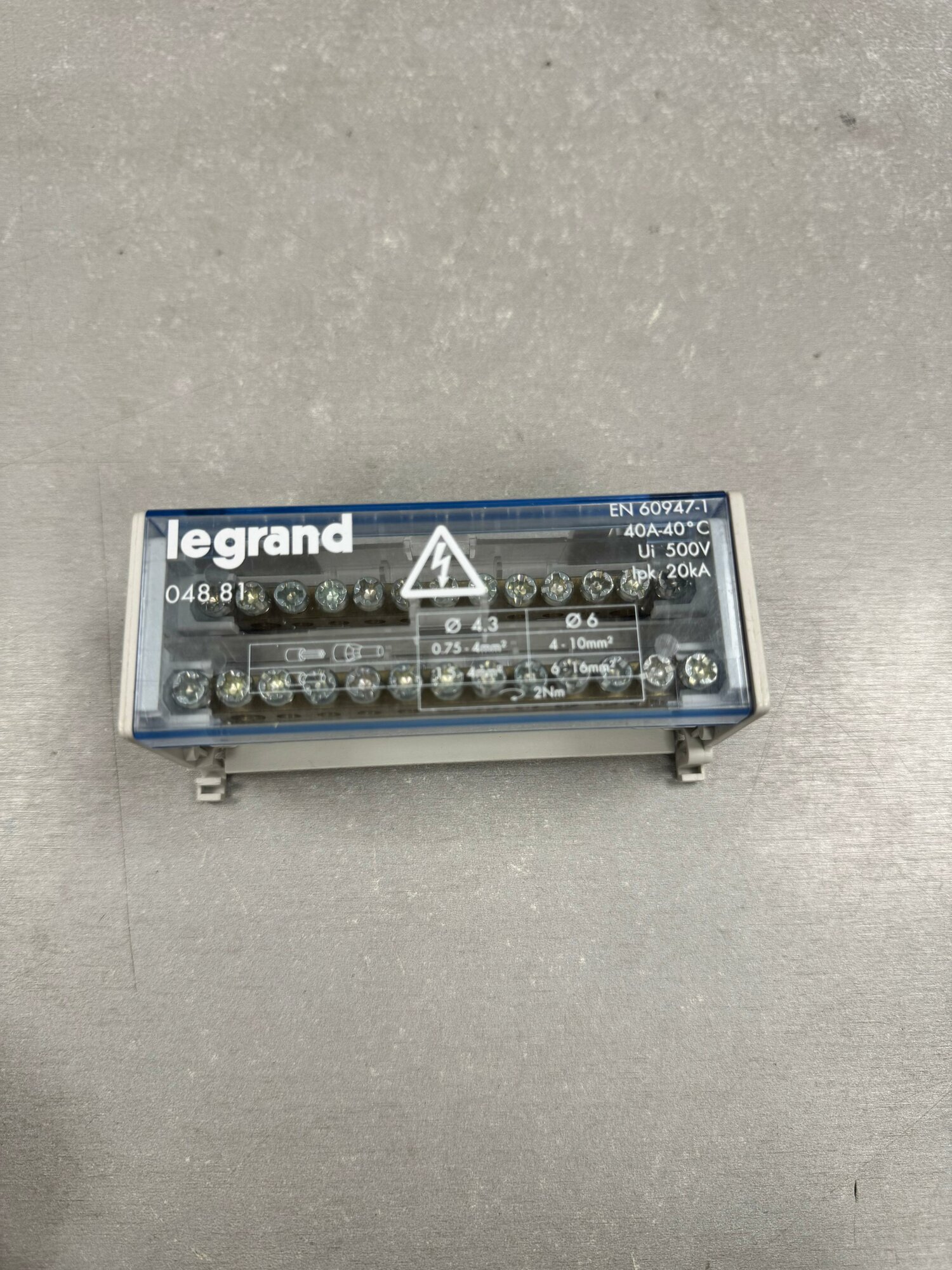 Модульный распределительный блок (кросс-модуль) 2х13 контактов 40A Legrand 004881