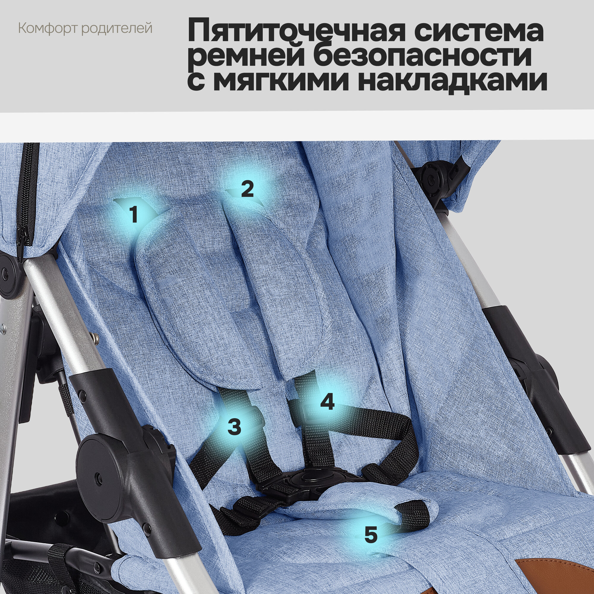 Прогулочная коляска Nuovita Corso (цвета в ассорт.) BabyZz - фото №15