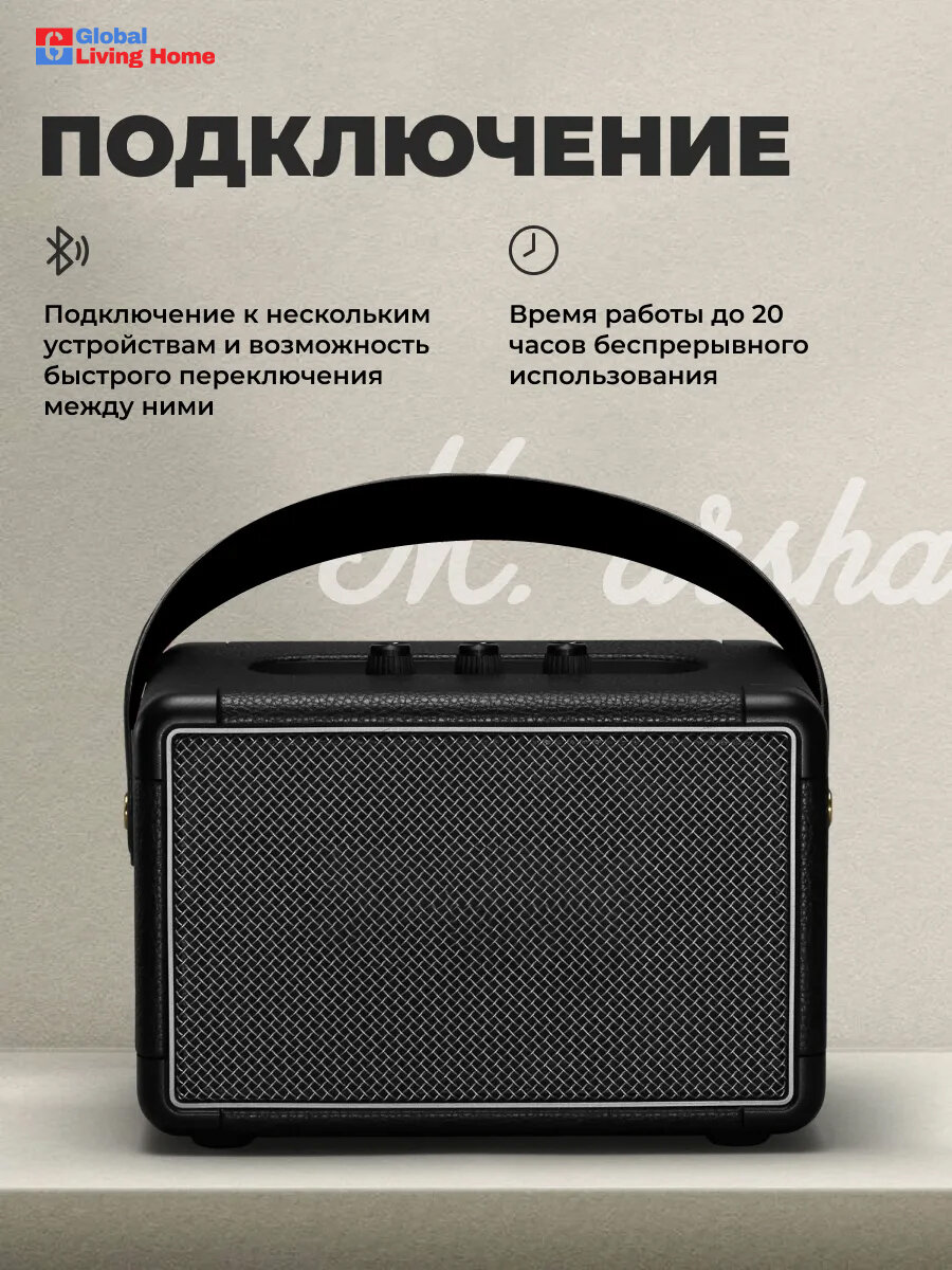 Портативная домашняя караоке-система с сабвуфером и двумя микрофонами — фото 1