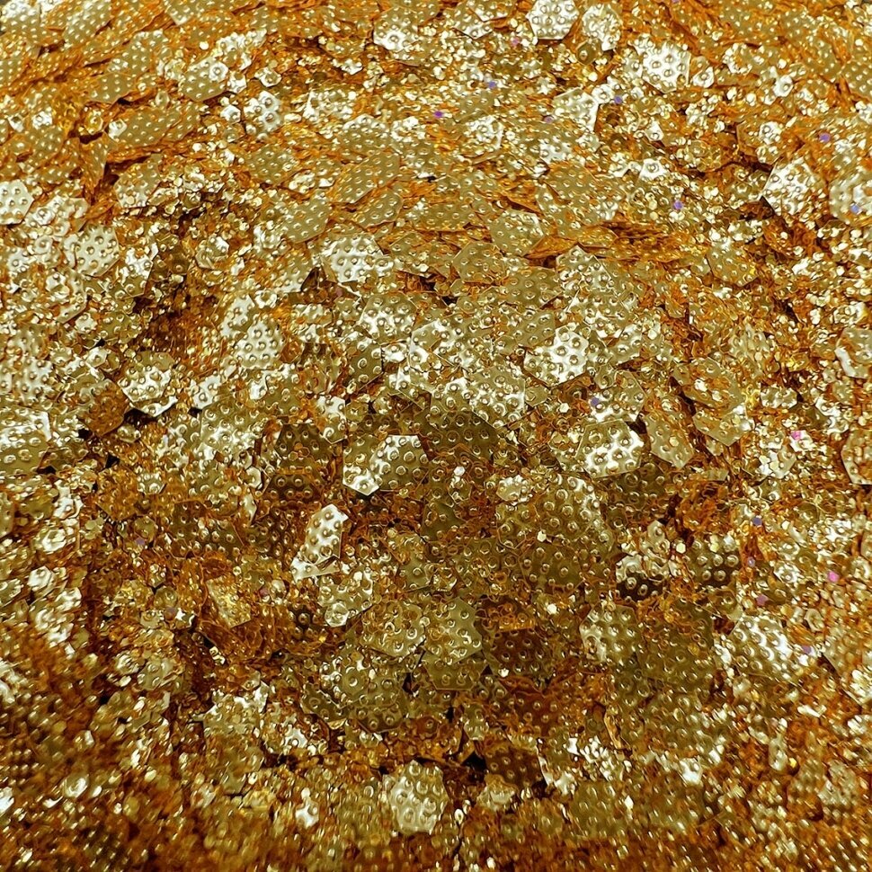 Блестки (глиттер) EPOXYMASTER "Золотой дождь", 25мл — фото 1