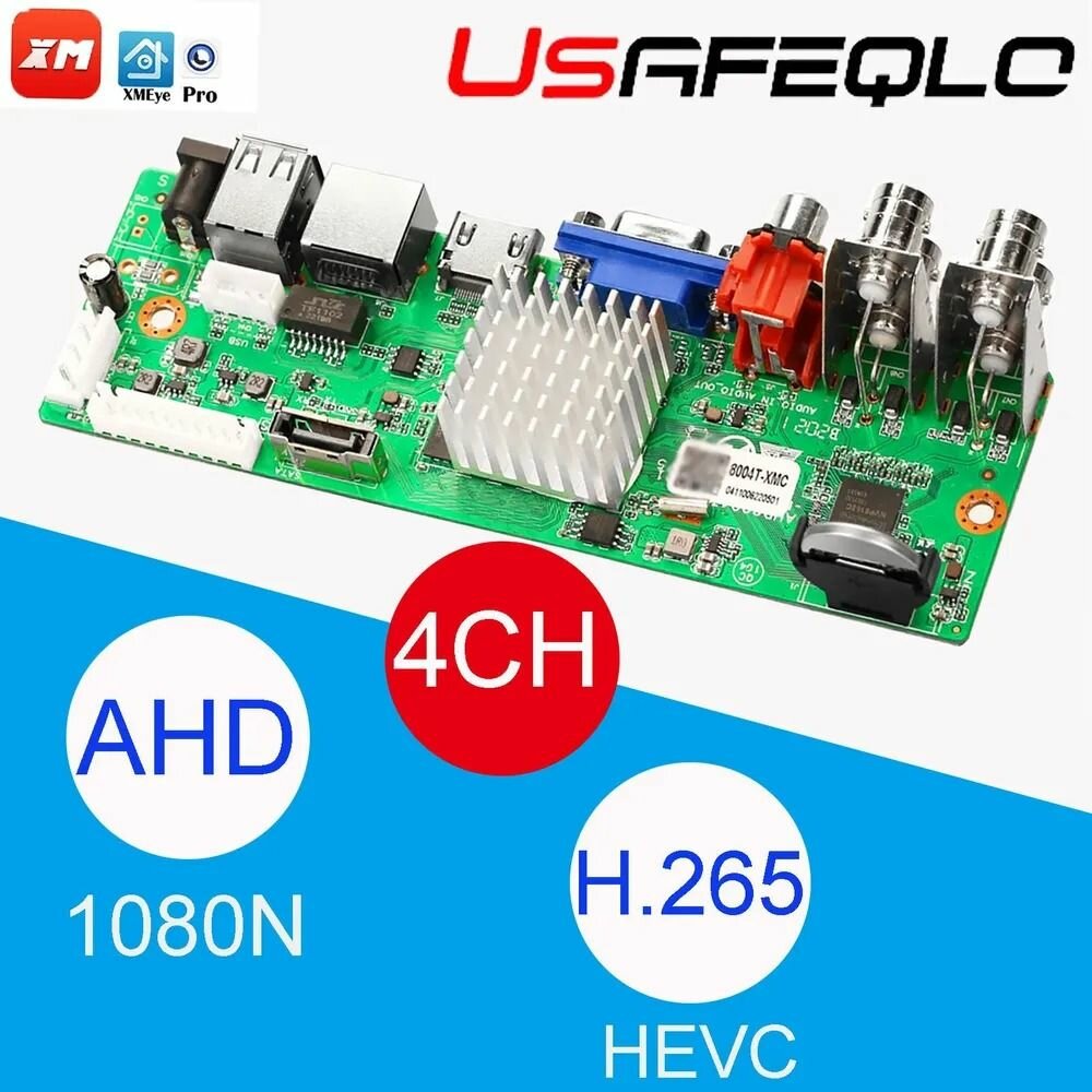CCTV DVR 4 канала видеорегистратор 6 в 1 4Ch Плата Bnc IP Ahd Камера Xmeye Защита сетевой безопасности