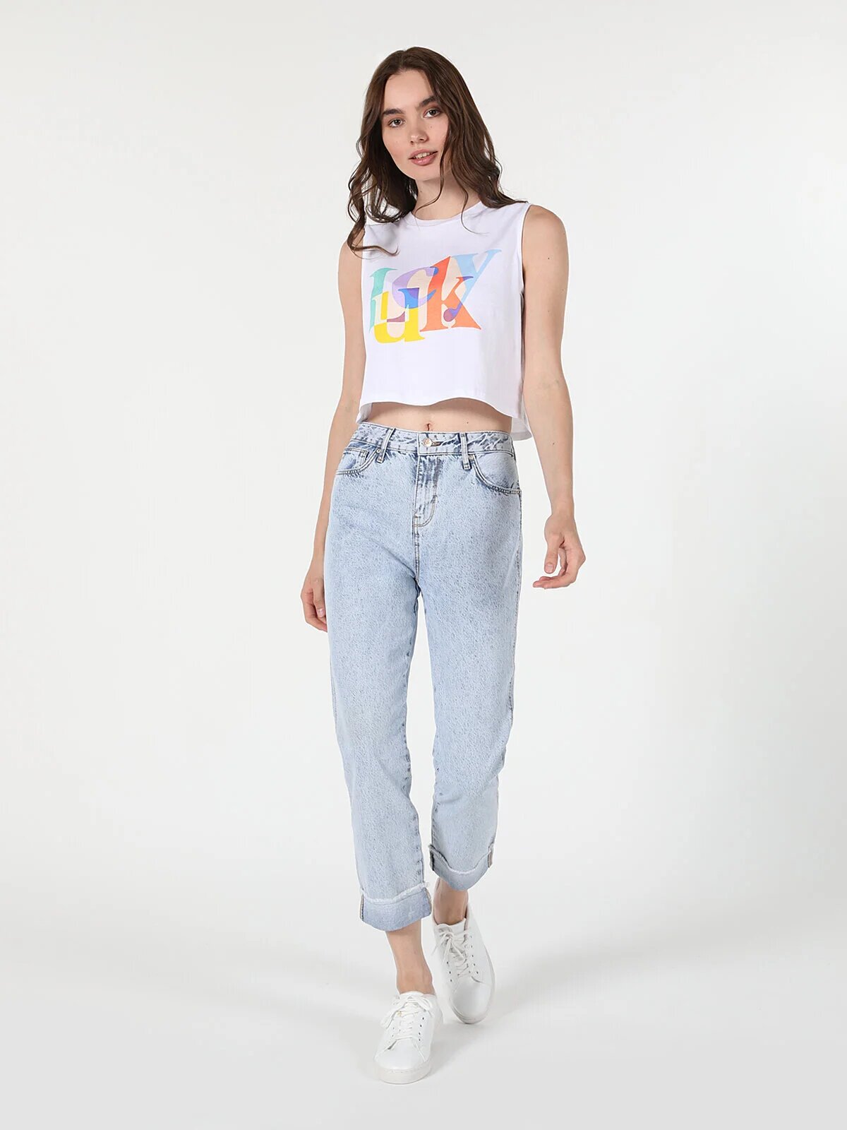 Джинсы COLIN'S 893 JULIA Boyfriend Fit, размер 27/28, голубой
