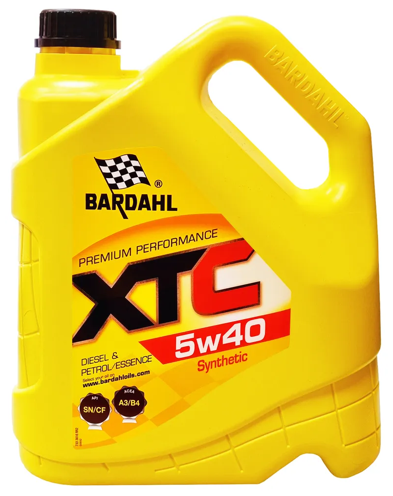 HC-синтетическое моторное масло Bardahl XTC 5W-40 SN/CF 4 л 1 шт.