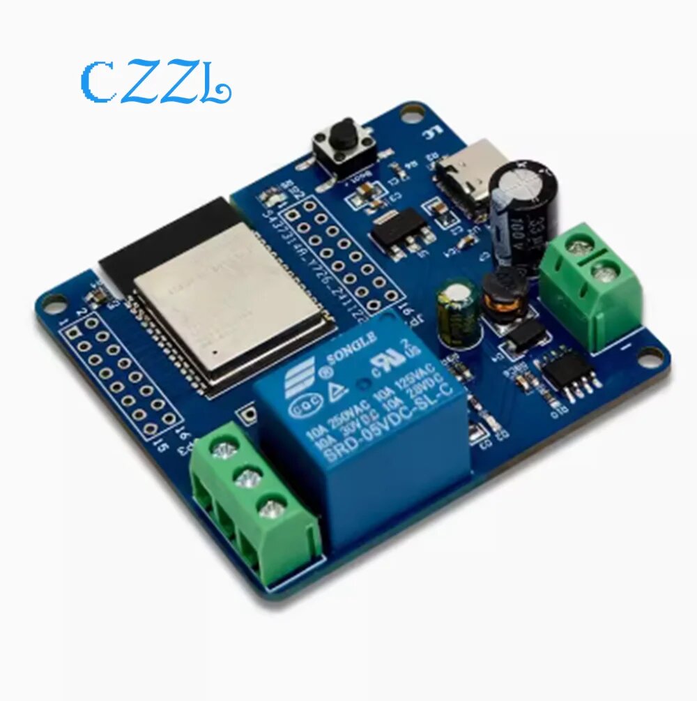 ESP32-C6 DC5-60V с питанием от WIFI Bluetooth BLE, одноканальный релейный модуль, макетная плата
