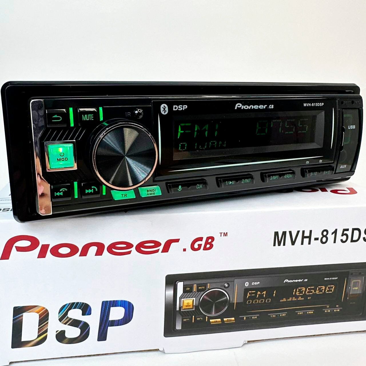 Процессорная автомагнитола 1 DIN с блютуз / DSP / 40 настроек эквалайзера / Bluetooth / Aux / Usb / Управление с приложения — фото 1
