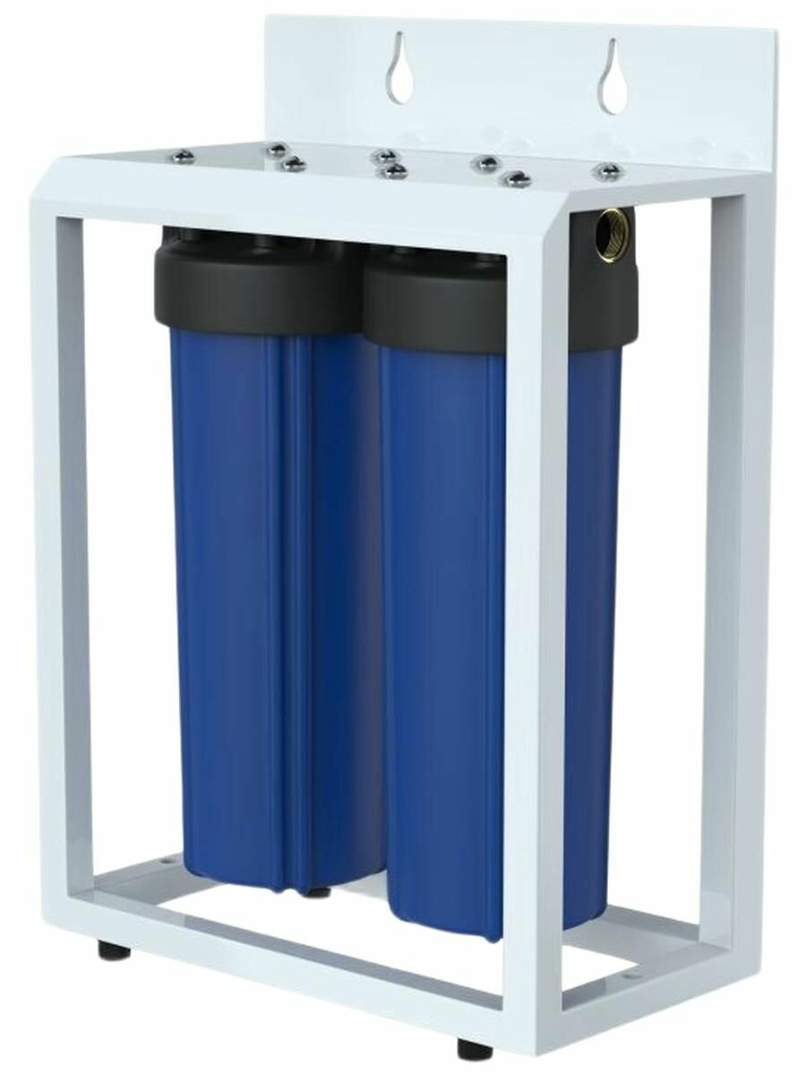 Фильтр магистральный 1' для хол. воды 20' BB двойной на стальной раме UNICORN (FHBB20