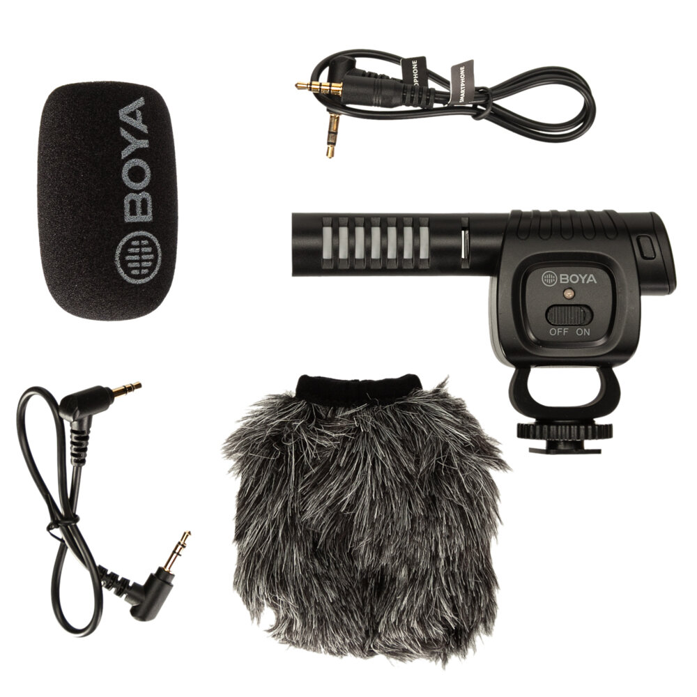Микрофон накамерный Boya BY-BM3011, 38 Гц–20 кГц, до 72 ч работы, питание от AAA — фото 1