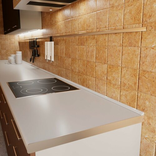 Изображение товара Бордюр для ванны и душевого поддона KDP 2000х20x27, цвет белый, Altasan