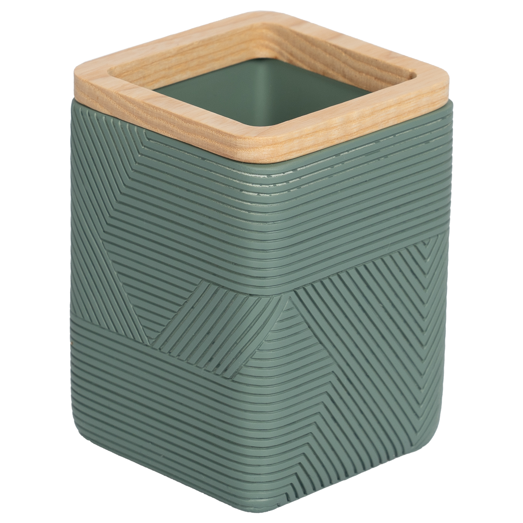 Стакан для зубных щёток Vidage Инта полирезин цвет зеленый