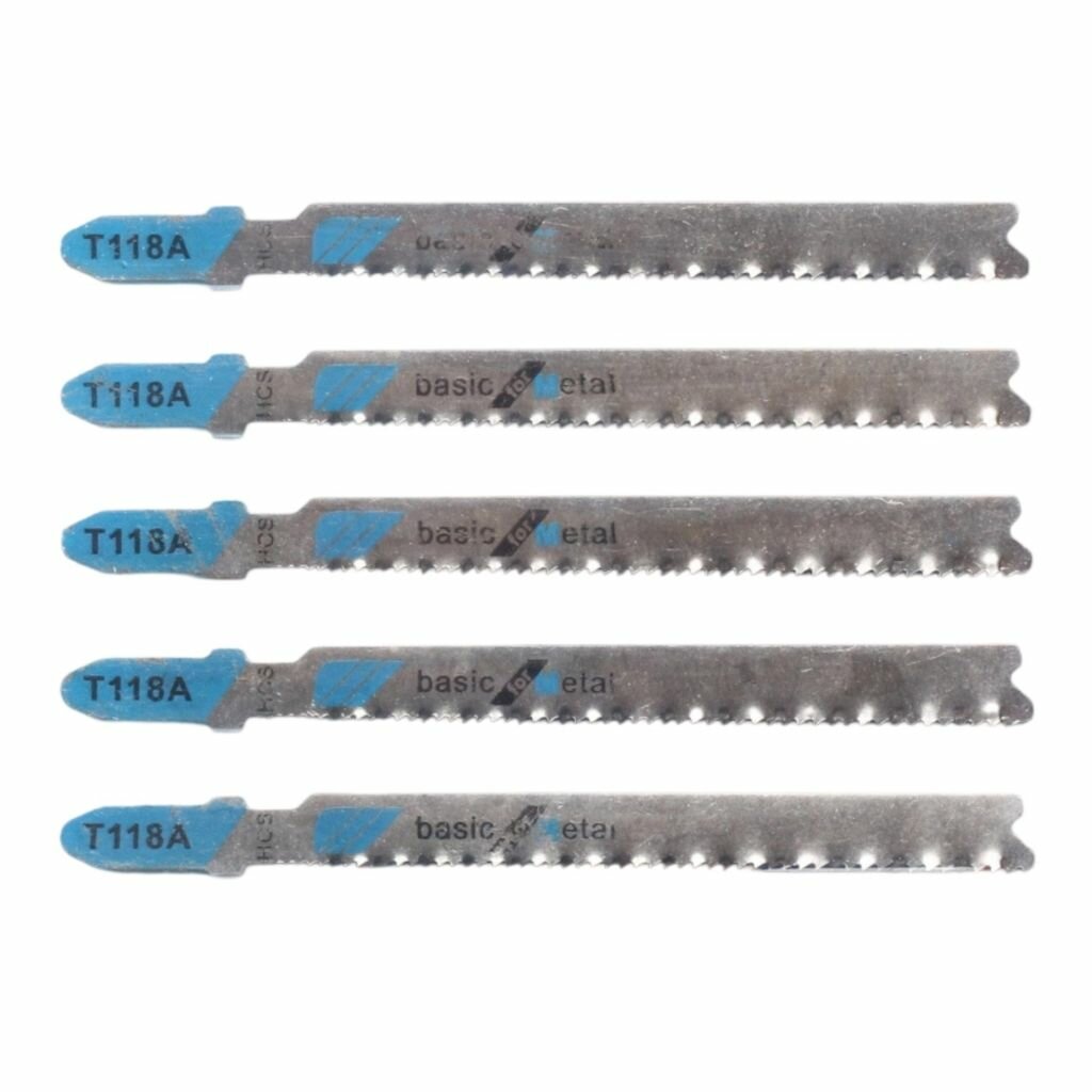 5 электрических лобзиковых пильных полотен многофункциональные деревообрабатывающие пилы для резки пластика алюминия металла нержавеющей стали и железа-T118A